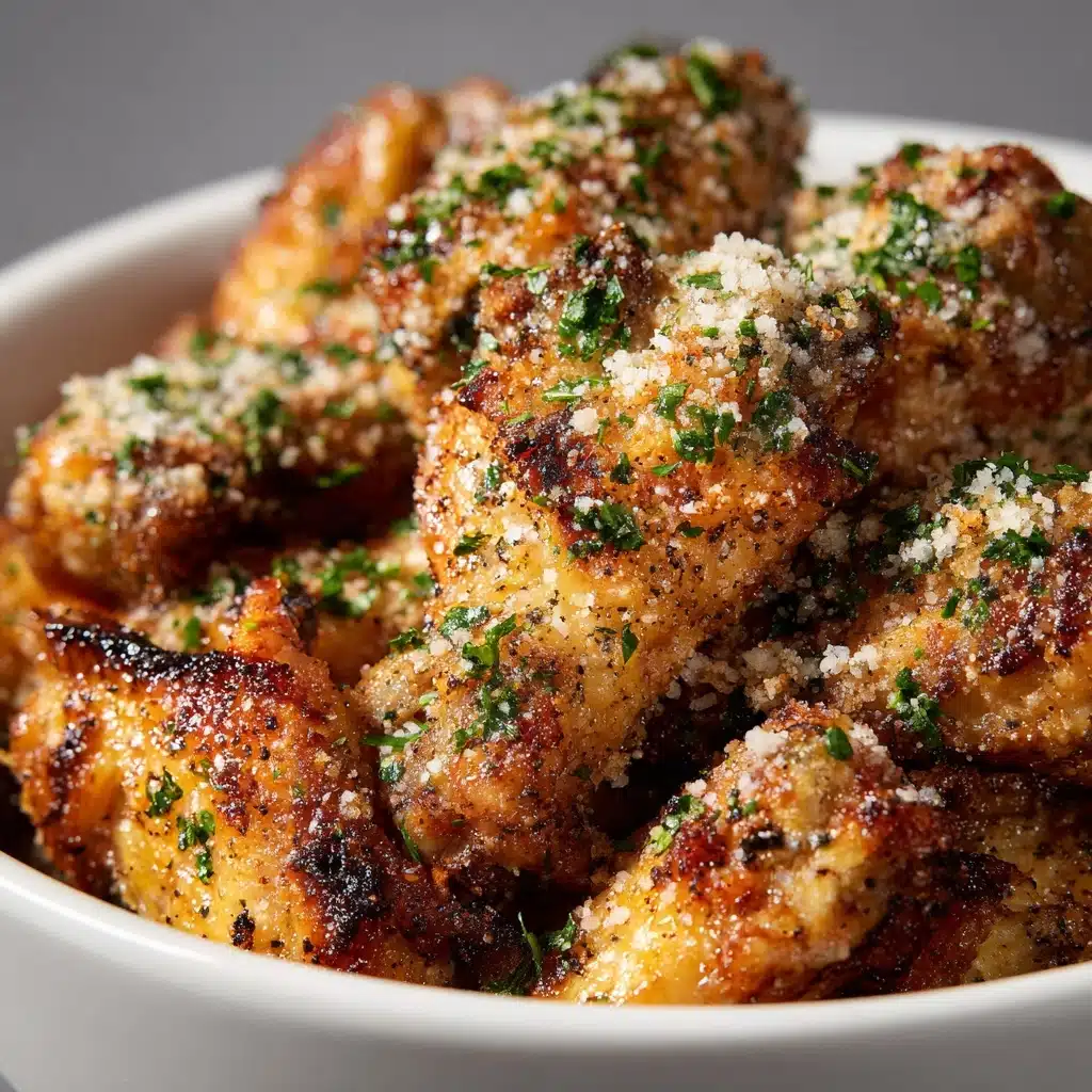 Crispy Baked Parmesan Chicken Wings Recipe - Recipe Image