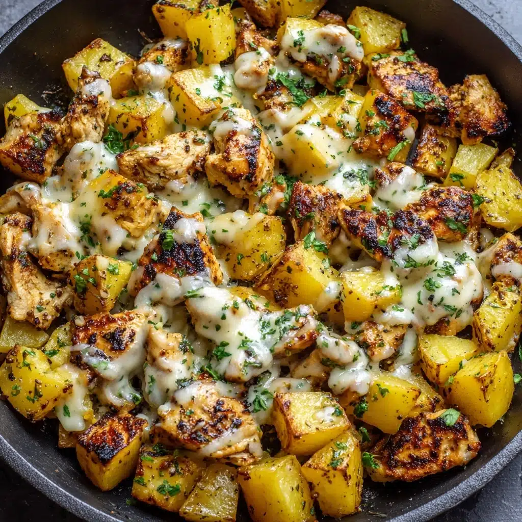 Garlic Parmesan Chicken and Potatoes Recipe - Recipe Image