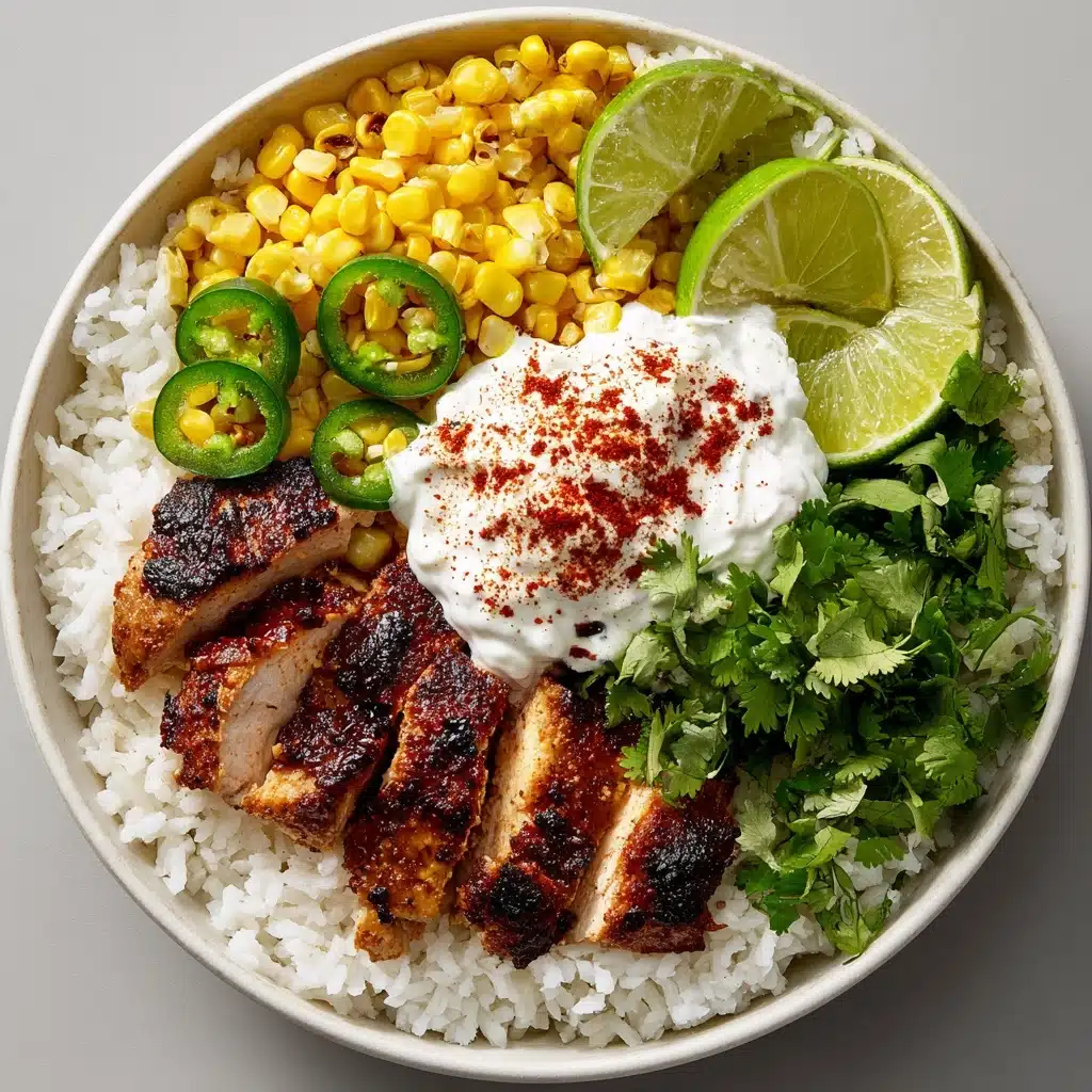 Mexican Street Corn Chicken Rice Bowl Recipe - Recipe Image