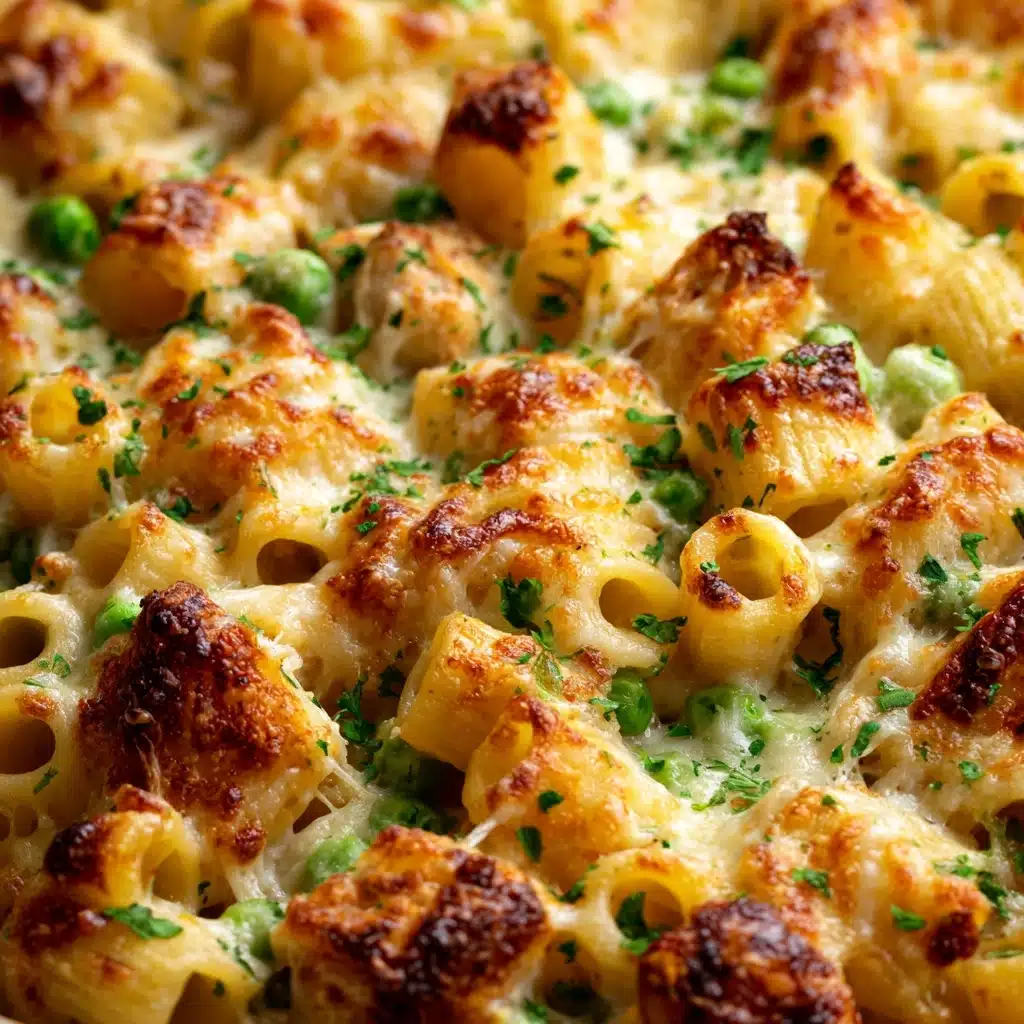 Creamy Chicken Pot Pie Pasta Bake Recipe - Recipe Image