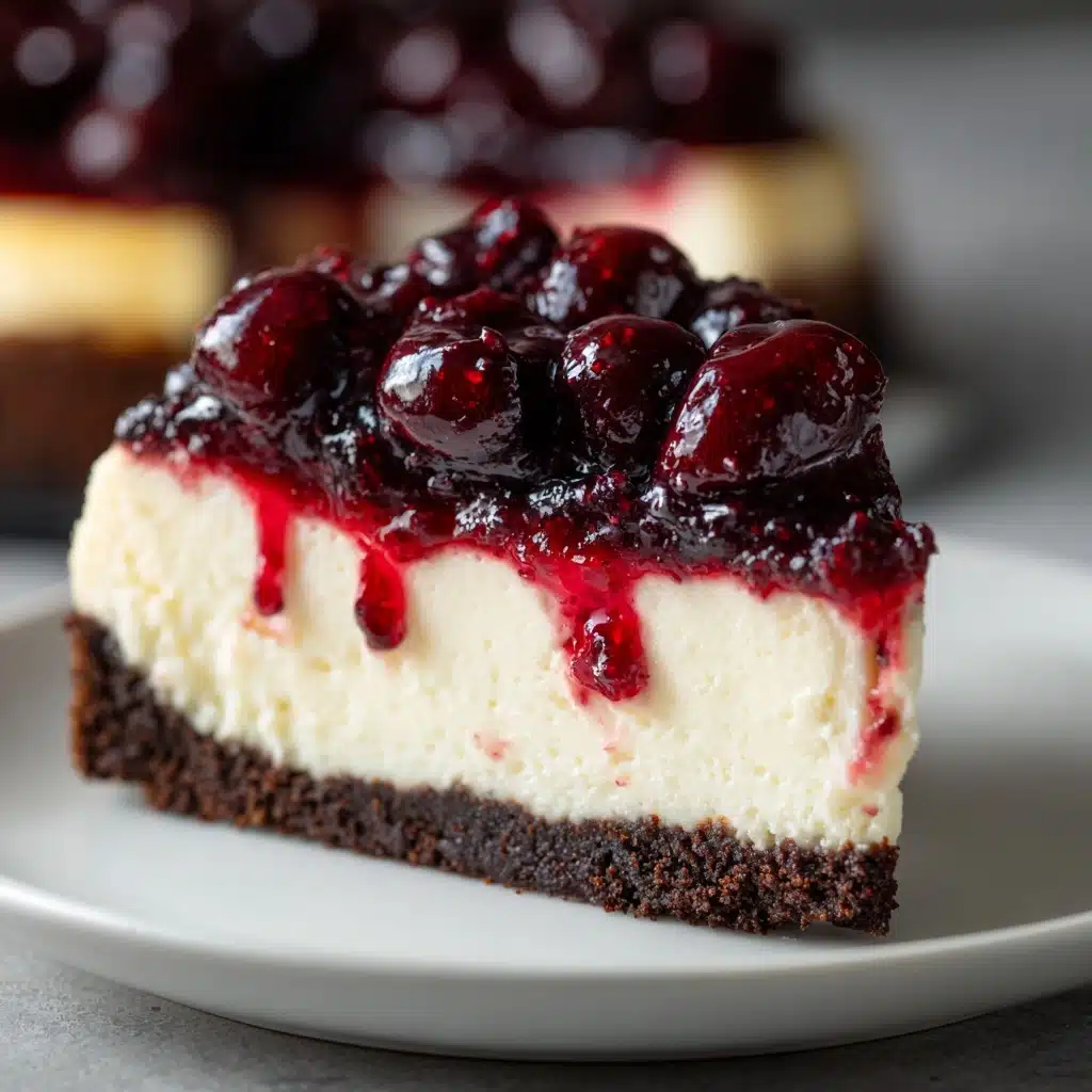 Cherry Chocolate Cheesecake Recipe - Recipe Image