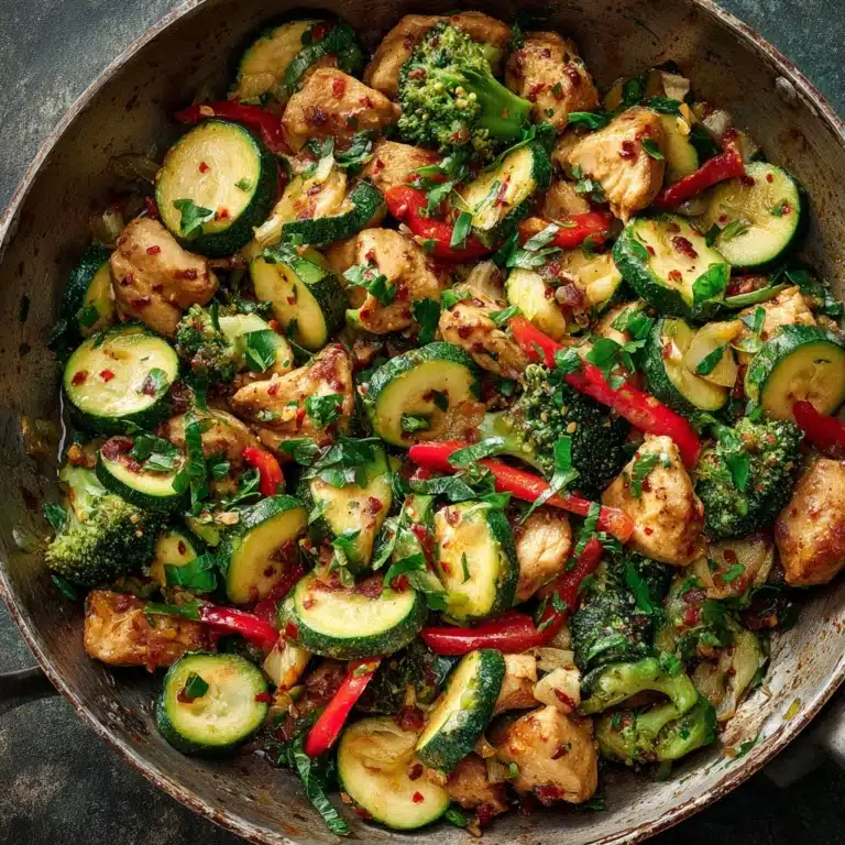 One Pot Chicken and Vegetables Skillet Recipe