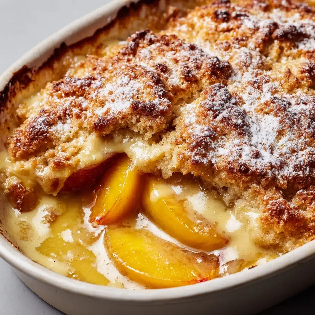Homemade Old Time Oven Peach Cobbler Recipe - Recipe Image