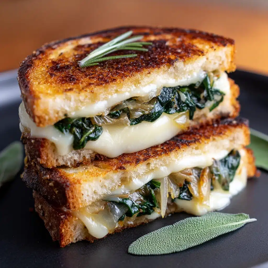 Caramelized Onion Pear Grilled Cheese Sandwich Recipe - Recipe Image