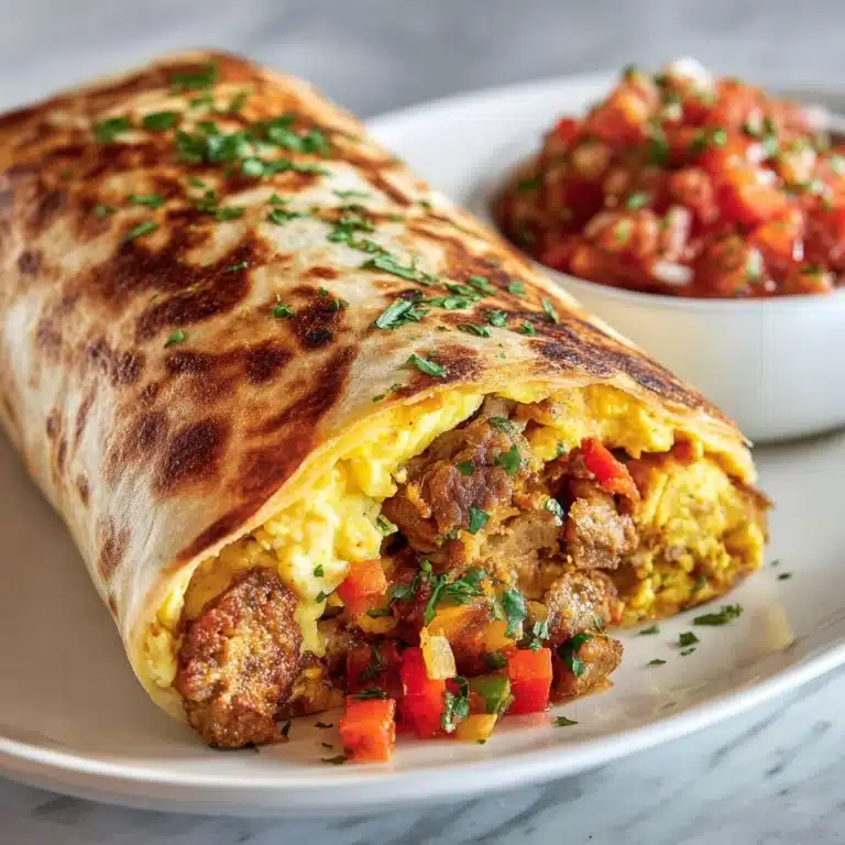 Breakfast Burrito with Turkey Sausage Recipe