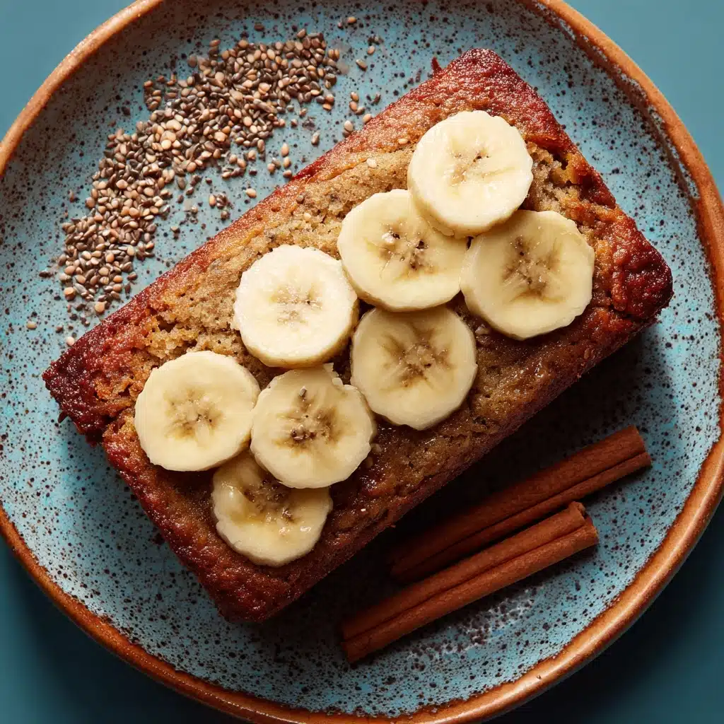 Protein Banana Bread with Sliced Bananas Recipe - Recipe Image