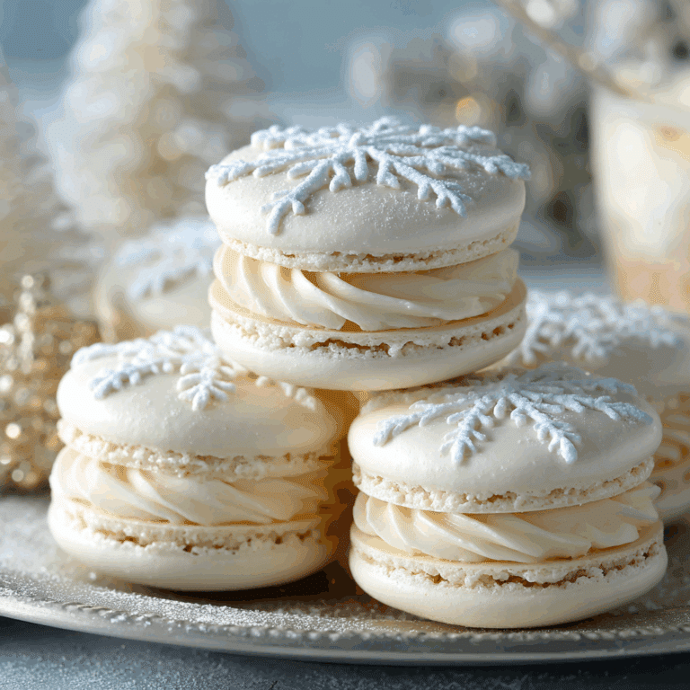 Snowflake Macarons Recipe