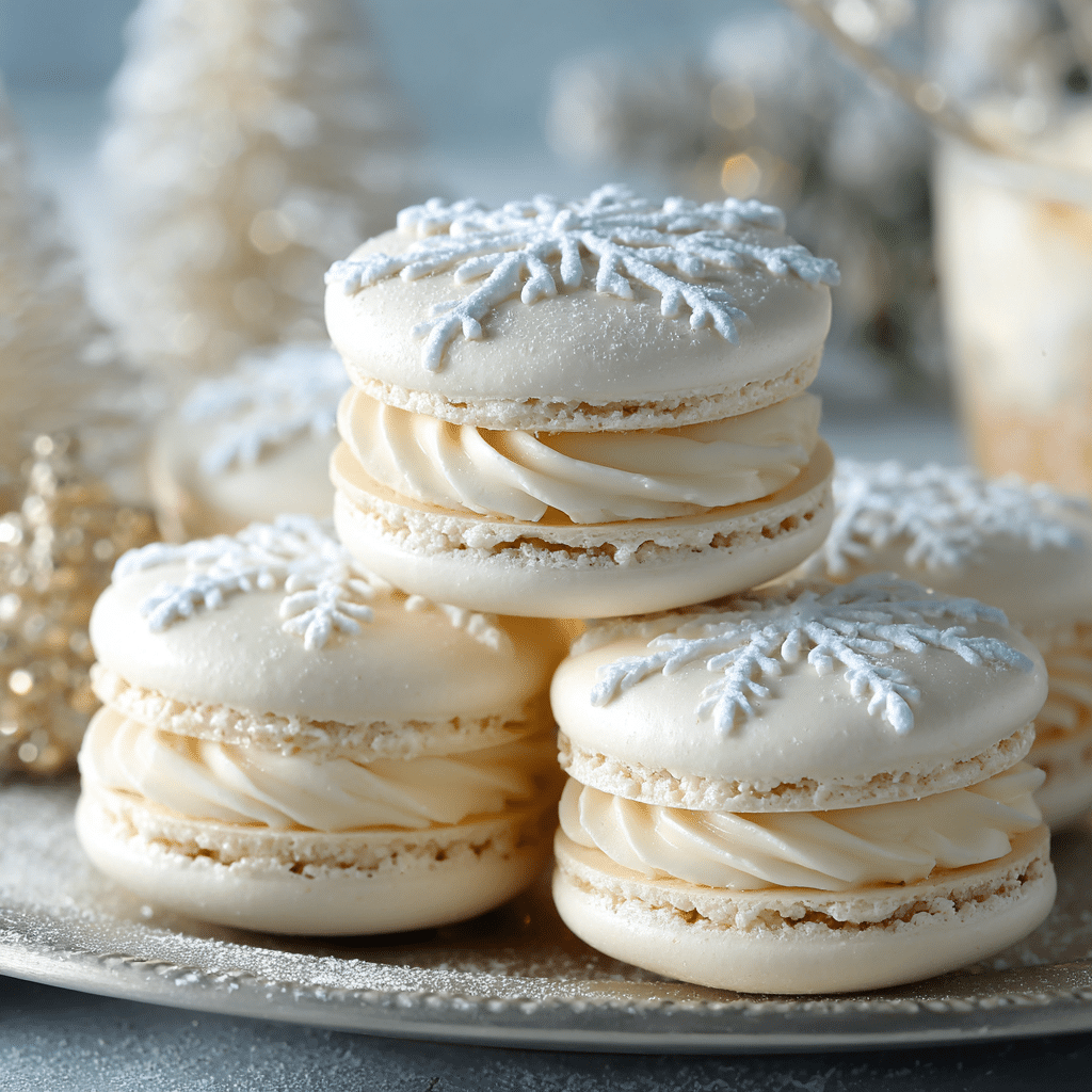 Snowflake Macarons Recipe