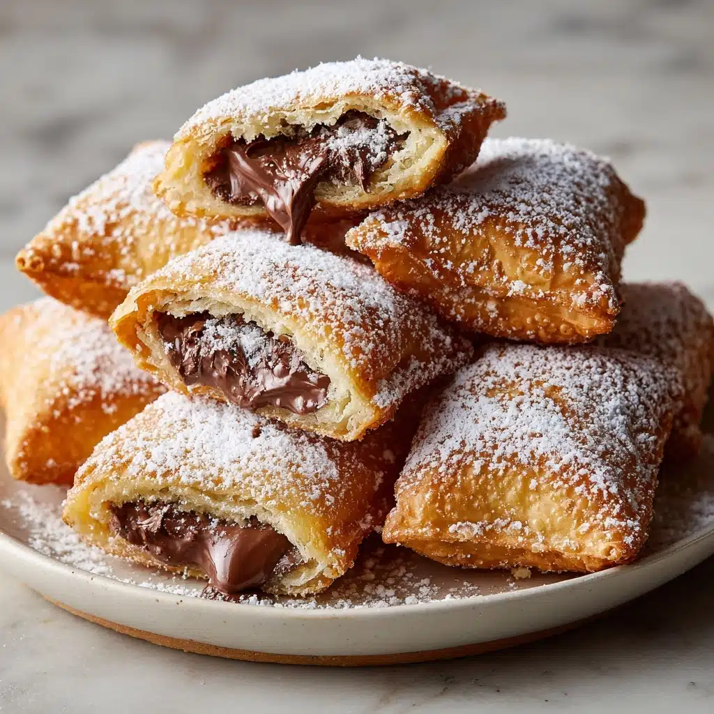 Fried Croissant Beignets with Chocolate Inside: A Decadent Delight Recipe - Recipe Image