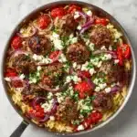 Greek Meatballs and Orzo Skillet: A Flavor-Packed One-Pan Meal Recipe