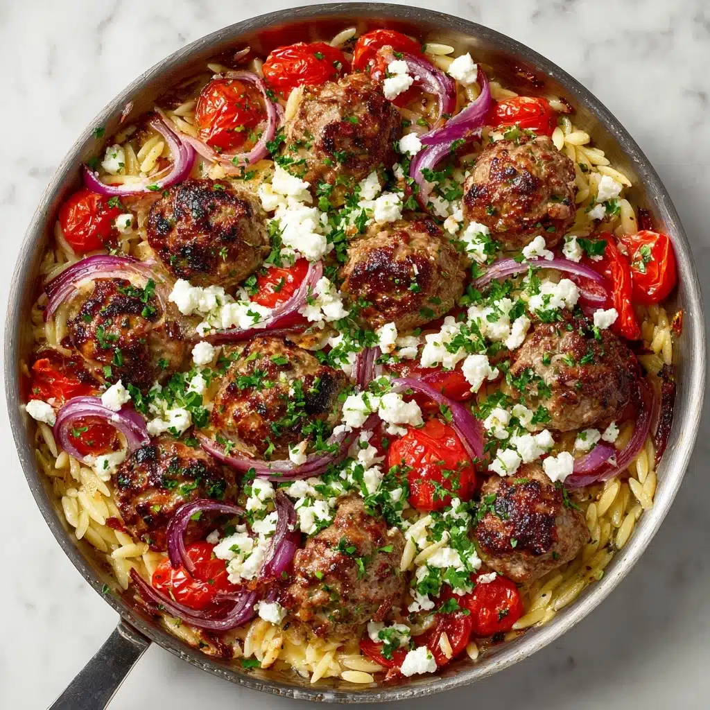 Greek Meatballs and Orzo Skillet: A Flavor-Packed One-Pan Meal Recipe