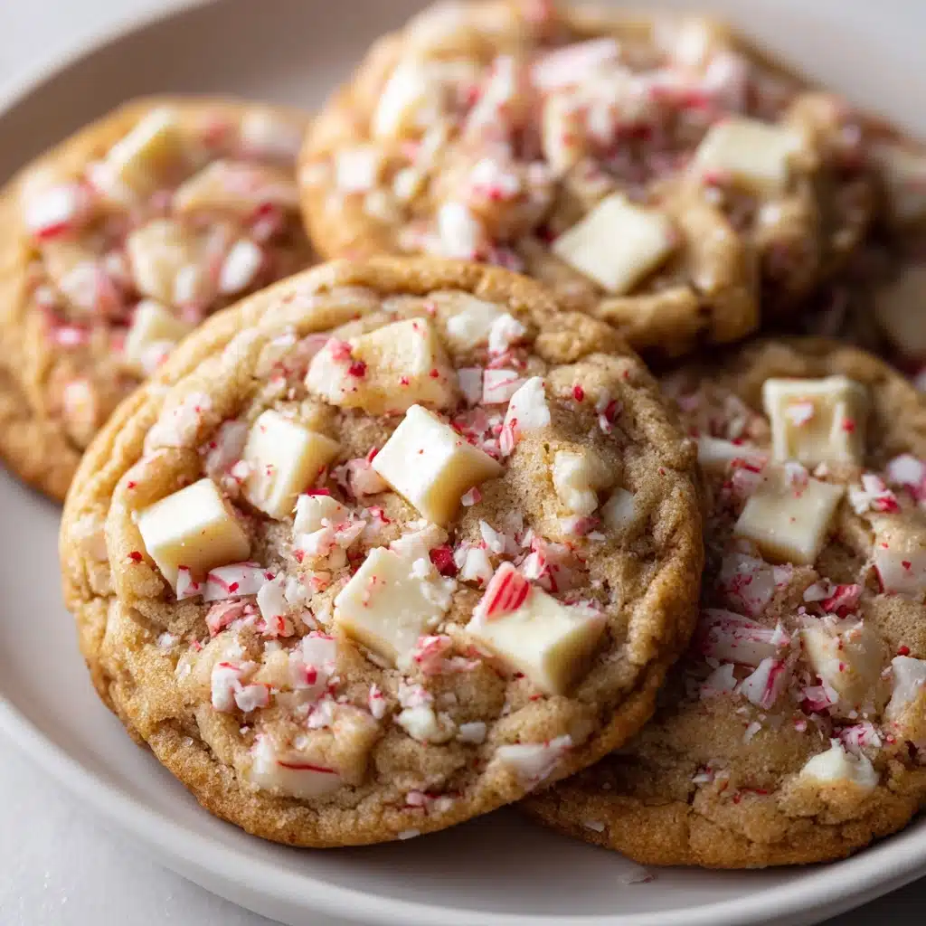 White Chocolate Peppermint Crunch Cookies Recipe - Recipe Image