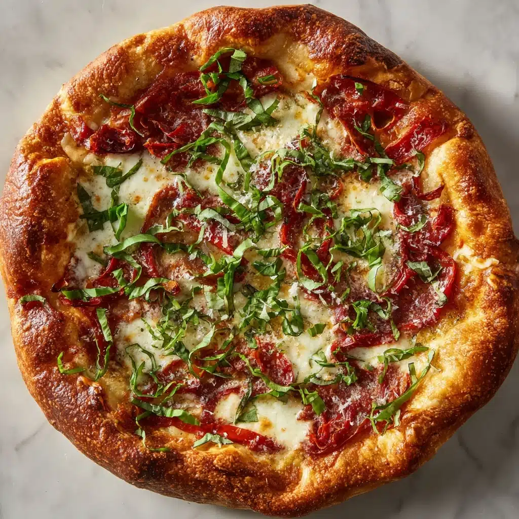 Calabrian Chili Roasted Red Pepper Pizza Recipe - Recipe Image