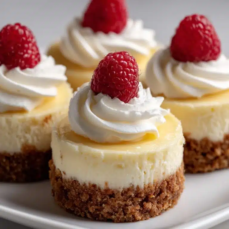 No Bake Mini Lemon Raspberry Cheesecakes Recipe