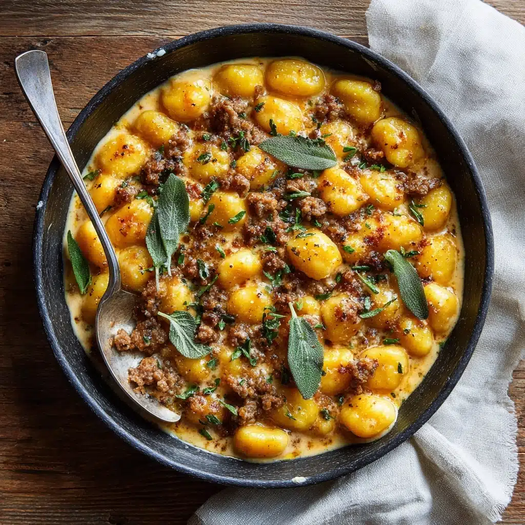 Creamy Butternut Squash Gnocchi with Sausage Recipe