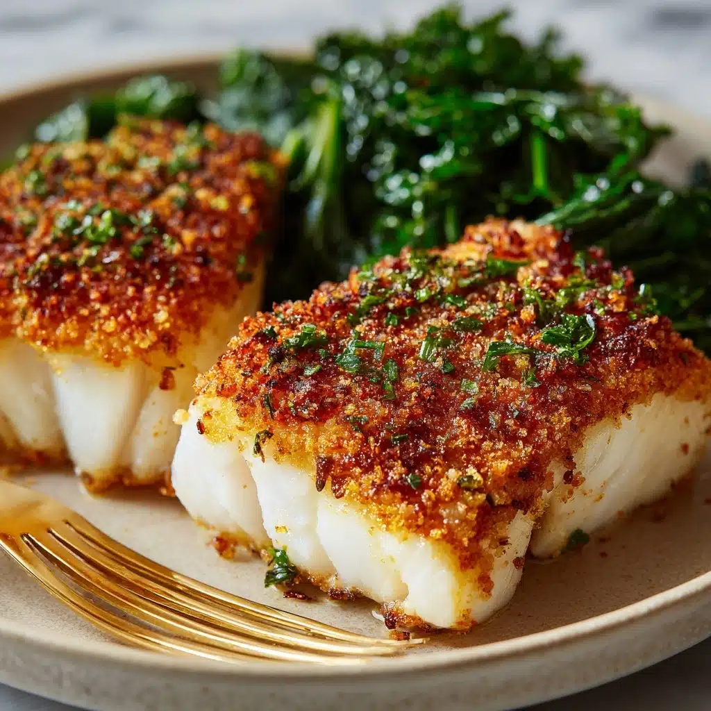 Baked Parmesan Crusted Cod Recipe - Recipe Image