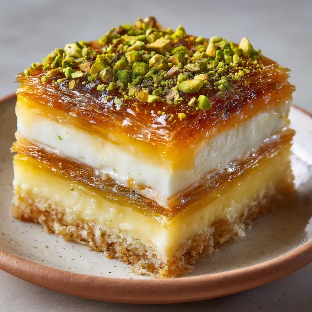 Honey Pistachio Baklava Cheesecake Recipe - Recipe Image