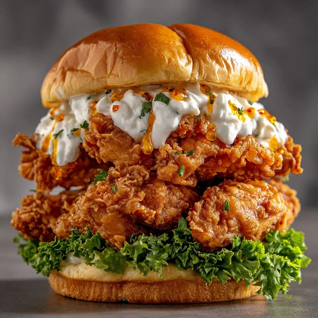Spicy Crispy Chicken Burger Recipe - Recipe Image