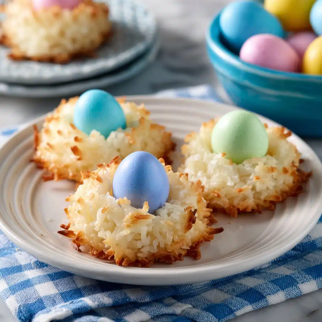 Coconut Macaroons Easter Birds Nests Recipe - Recipe Image
