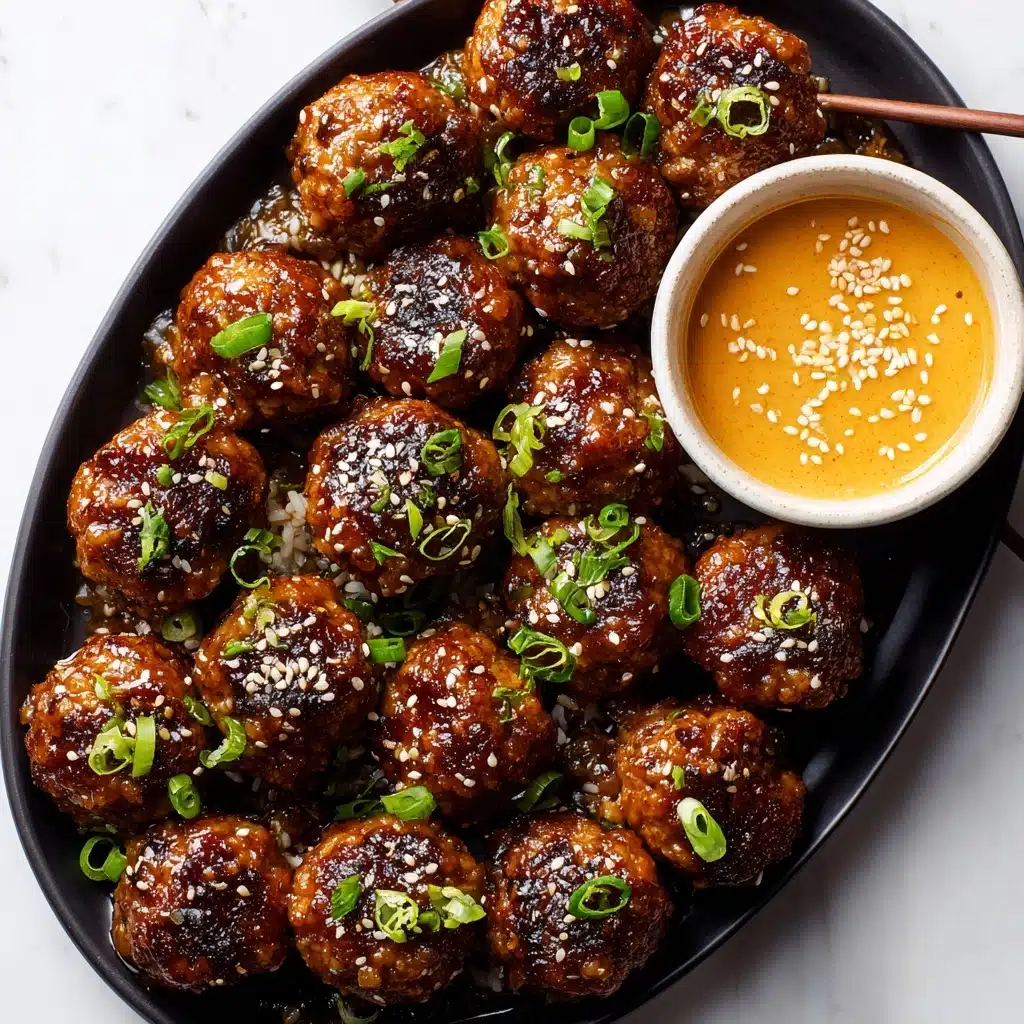 Korean BBQ Meatballs Dip Recipe