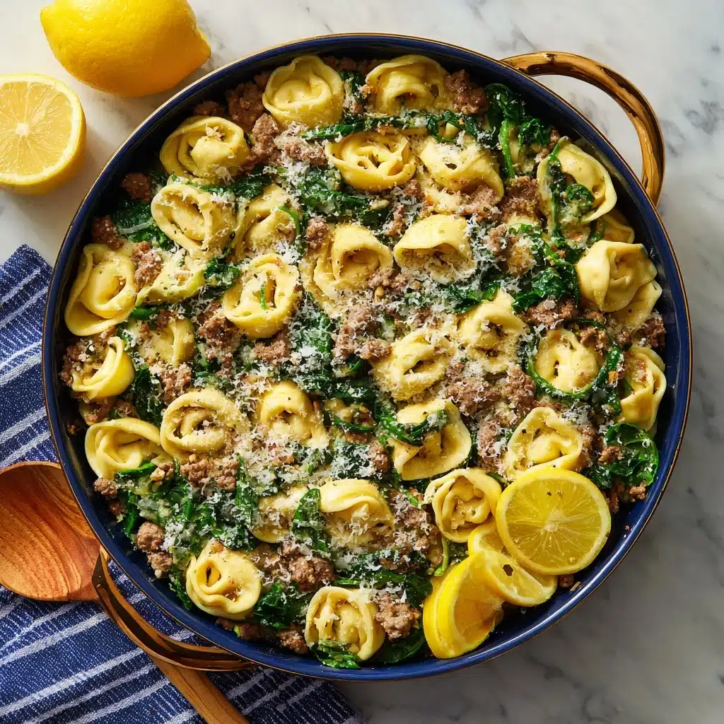One-Pan Tortellini and Sausage Skillet Dinner Recipe - Recipe Image