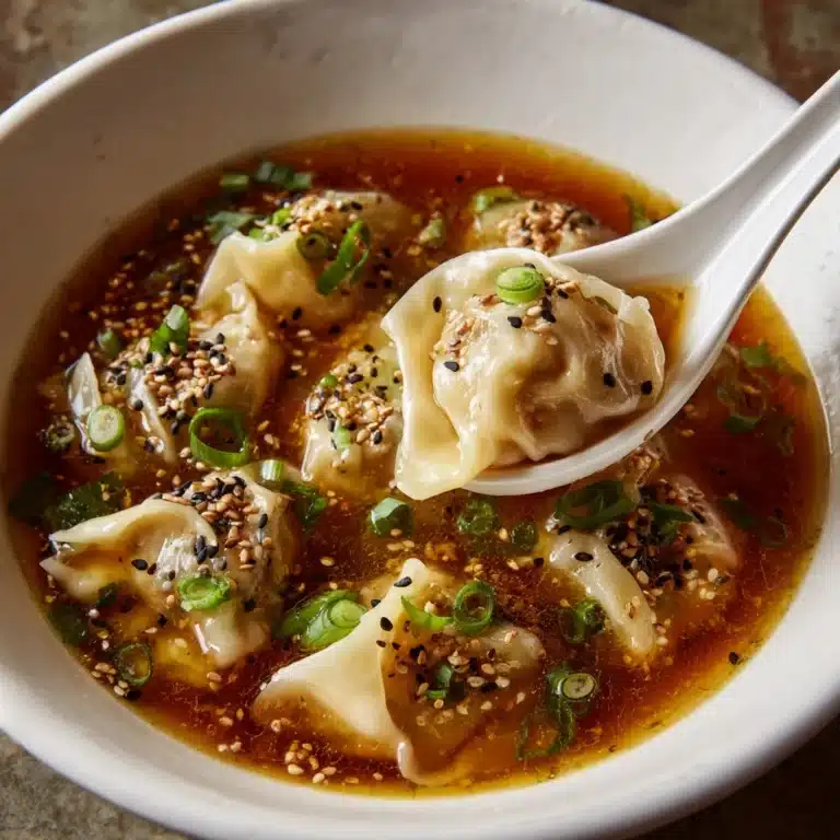 Instant Pot Spicy Dumpling Soup Recipe
