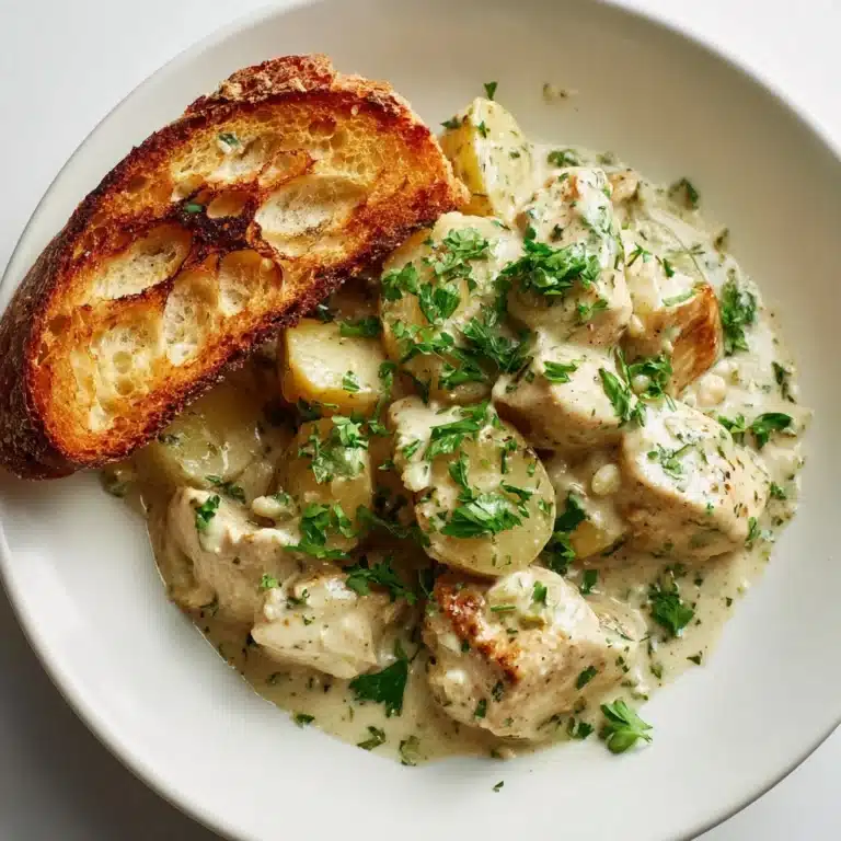 Garlic Parmesan Crockpot Chicken and Potatoes Recipe