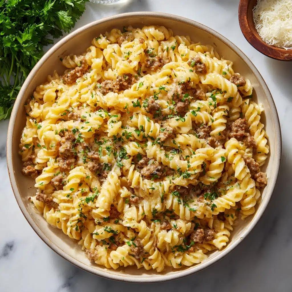 One Pot Beef and Garlic Butter Pasta Recipe