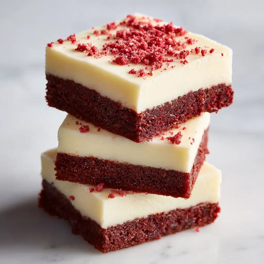 Decadent Red Velvet Brownies with Cream Cheese Frosting Recipe - Recipe Image