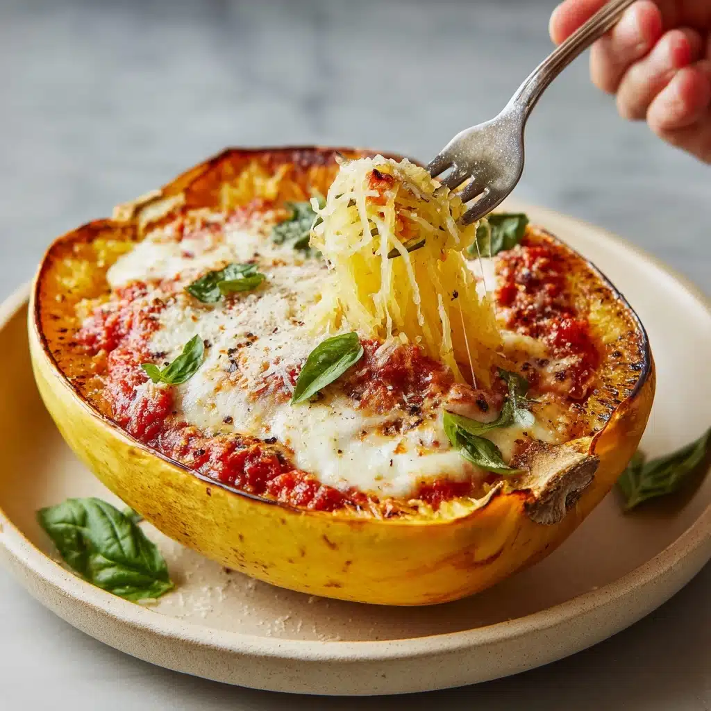 Chicken Parmesan Stuffed Spaghetti Squash Recipe