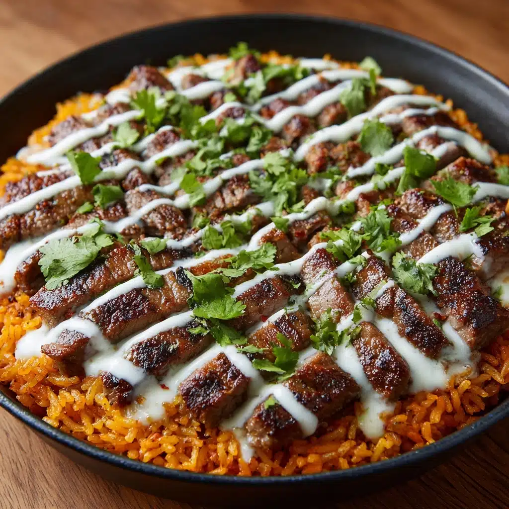 Cheesy Steak & Cilantro Lime Rice Burritos Recipe - Recipe Image