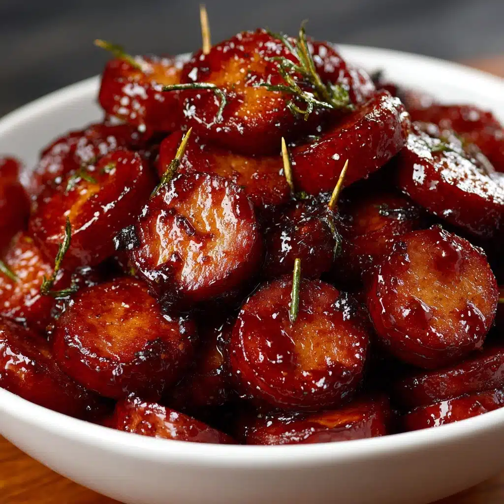 BBQ Smoked Sausage with Charred Peppers and Onions Recipe - Recipe Image