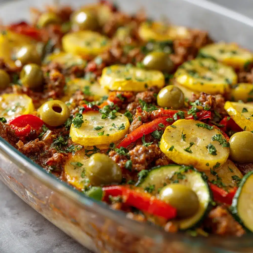 Southern Five Layer Beef Casserole Recipe - Recipe Image