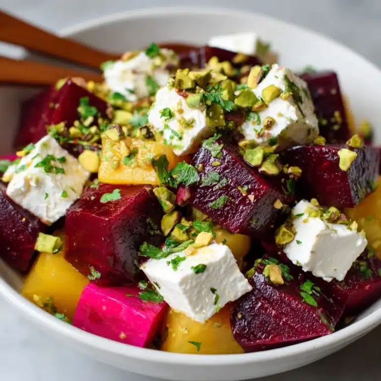 Orange Beet Salad with Feta and Pistachios Recipe