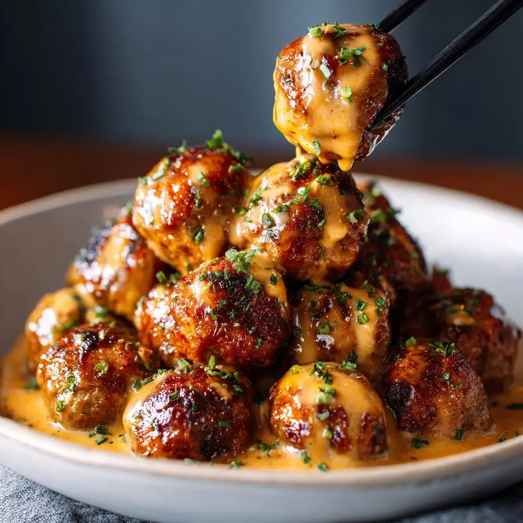 Korean BBQ Meatballs with Spicy Mayo Dip Recipe - Recipe Image