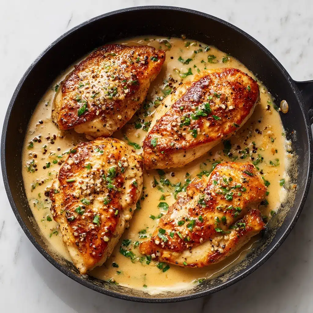 Creamy Garlic Parmesan Chicken Skillet Recipe - Recipe Image