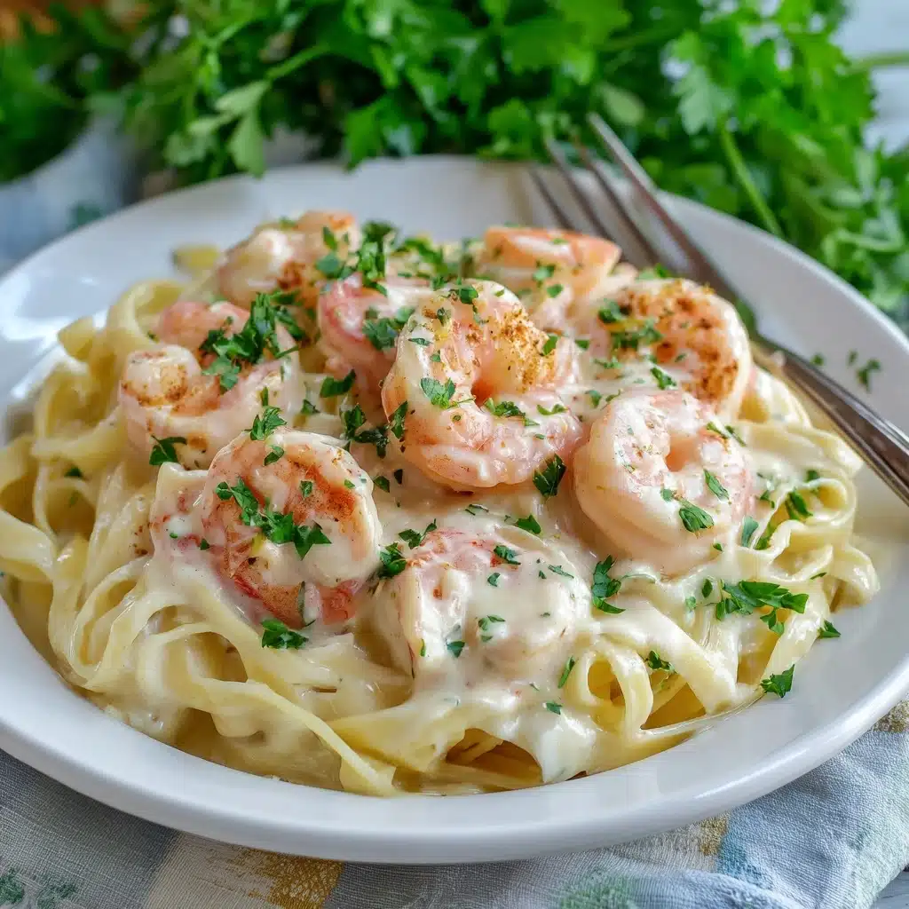 Shrimp Fettuccine Alfredo Recipe - Recipe Image