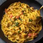 Cheesy Spaghetti Chicken Casserole Recipe