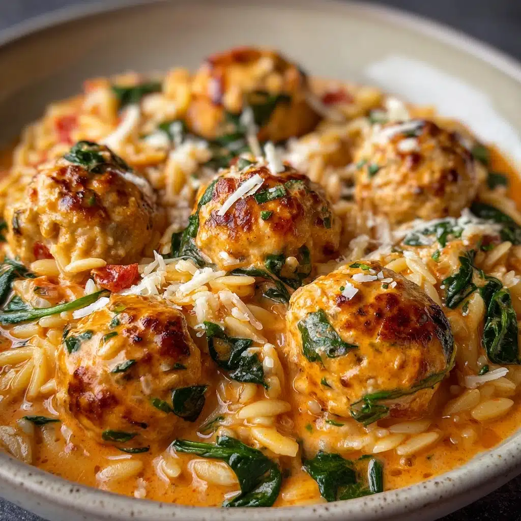 Marry Me Chicken Meatballs with Risoni Recipe