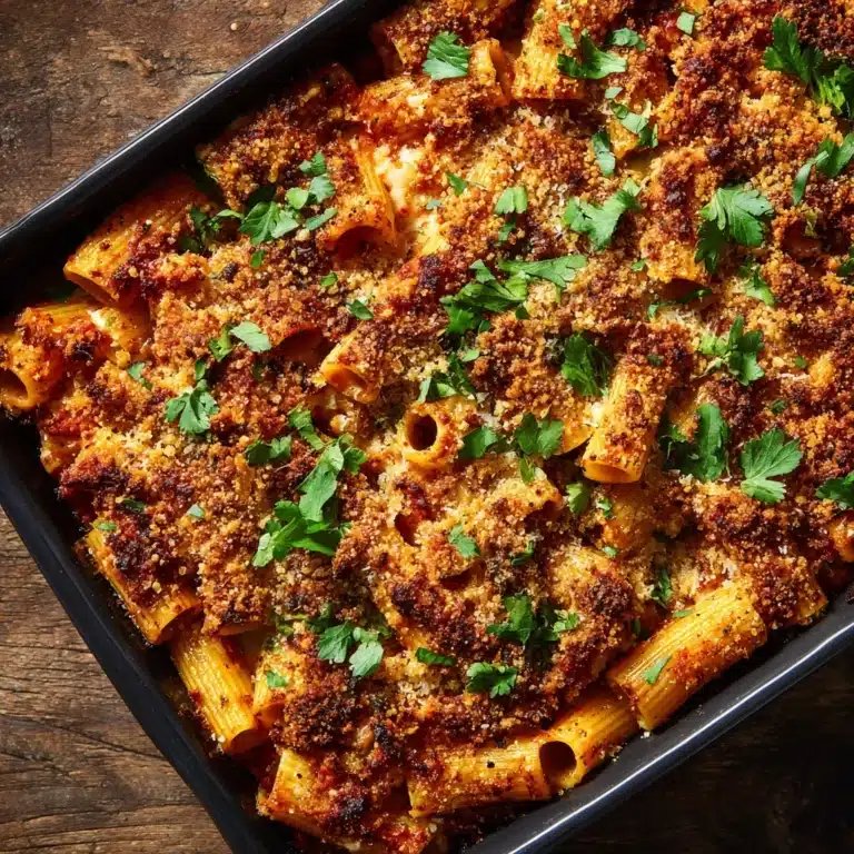 Cheesy Baked Mostaccioli Recipe