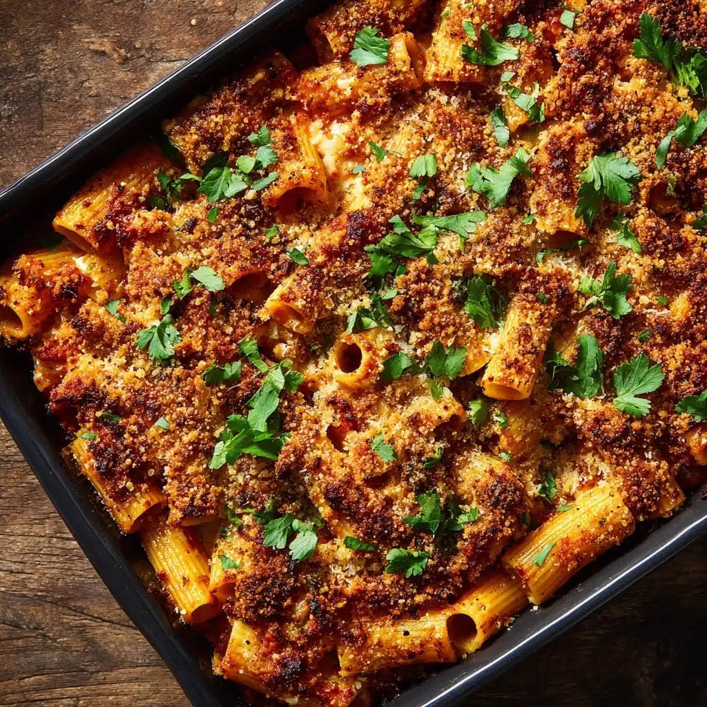 Cheesy Baked Mostaccioli Recipe - Recipe Image