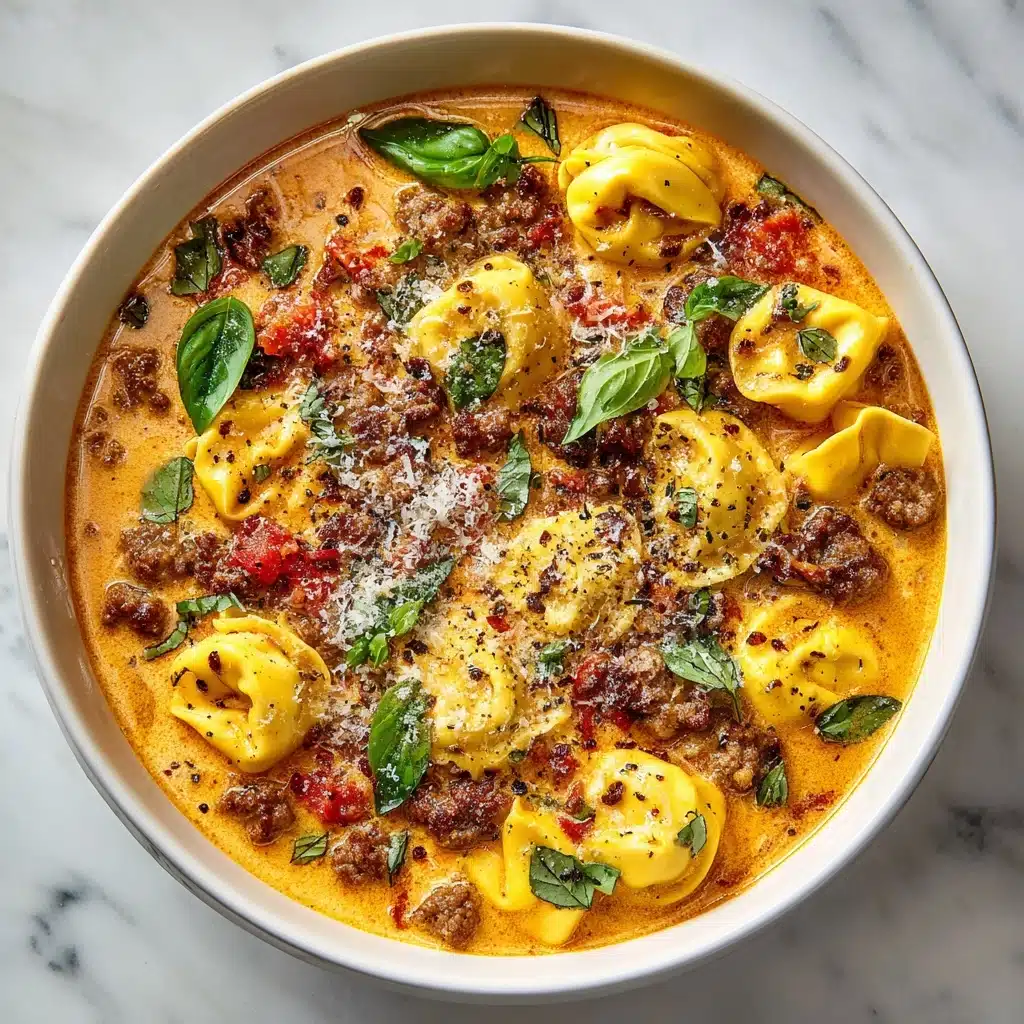 Creamy Sausage Tortellini Soup Recipe - Recipe Image