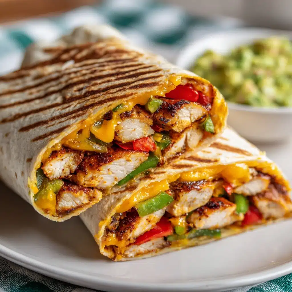 Easy Chicken Fajita Wraps Recipe - Recipe Image