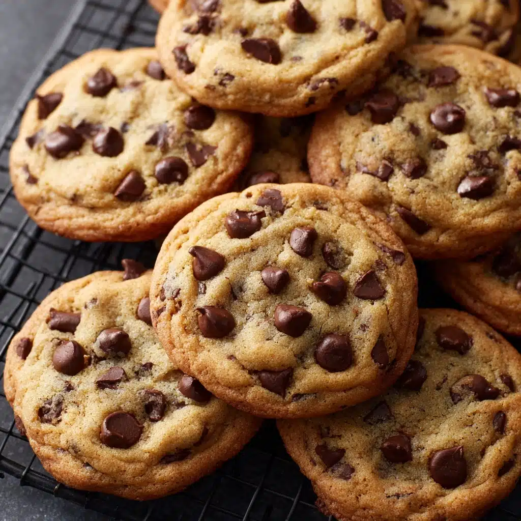 Nut-Free Vegan Tahini Chocolate Chip Cookies Recipe - Recipe Image
