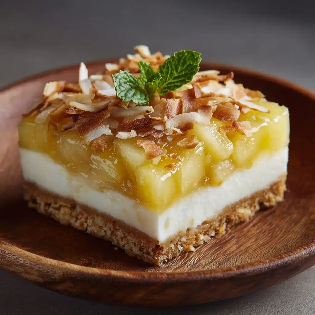 Pineapple Coconut Cheesecake Bars Recipe