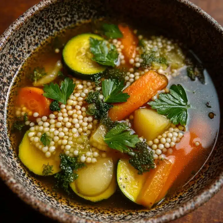 Pearl Couscous Vegetable Soup Recipe