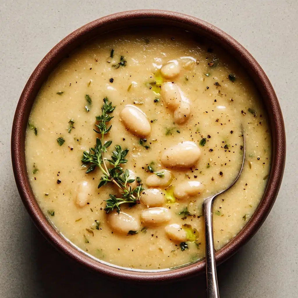 Creamy Vegan White Bean Soup Recipe - Recipe Image