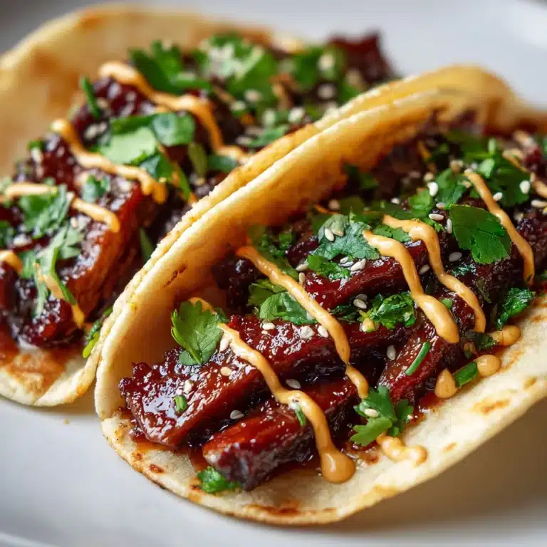 Garlic Butter Honey BBQ Beef Tacos Recipe