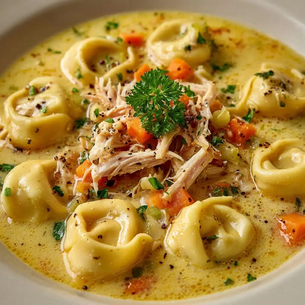 Creamy Chicken Tortellini Soup Recipe - Recipe Image