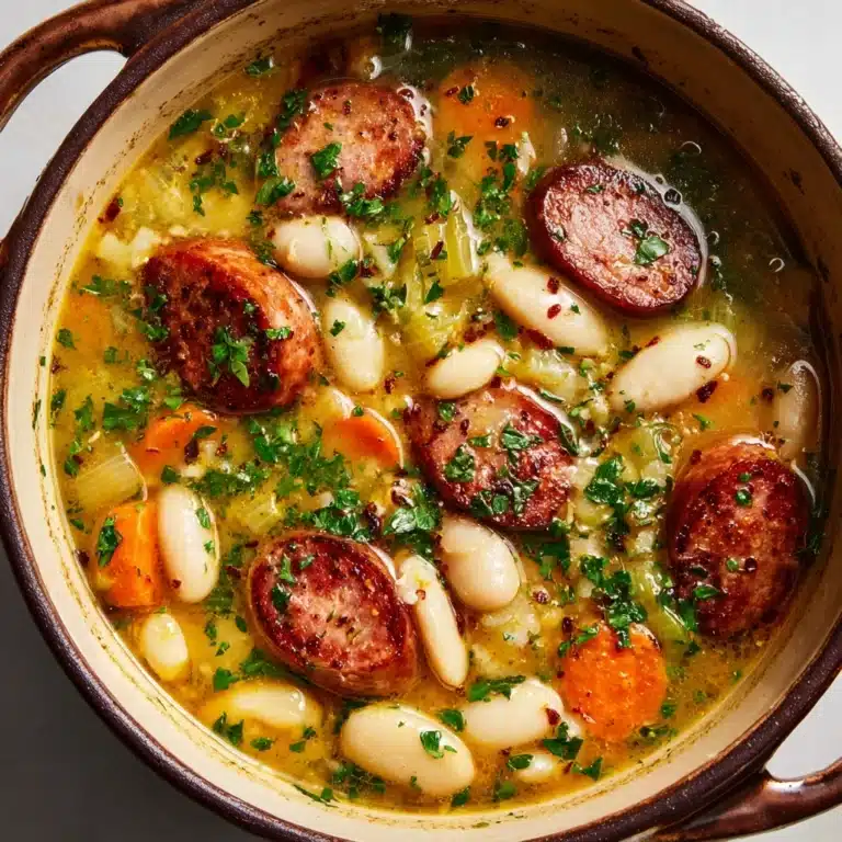 Creamy Bean Soup with Kielbasa Recipe